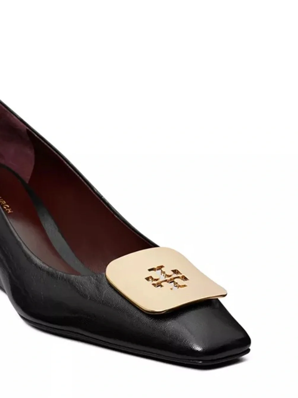 Tory Burch Georgia Wedge Pumps - Black